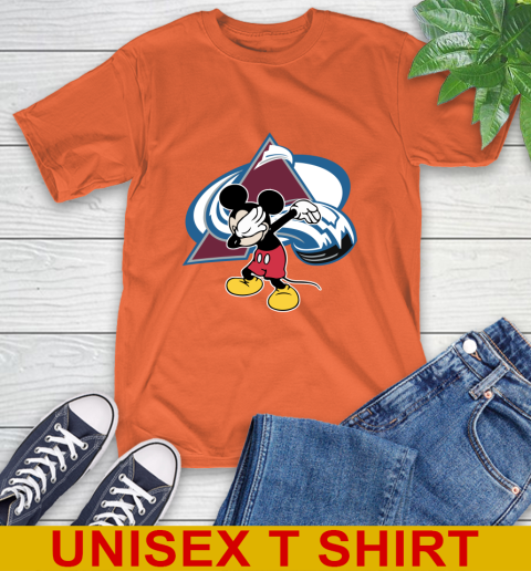 Colorado Avalanche NHL Hockey Dabbing Mickey Disney Sports T-Shirt 5