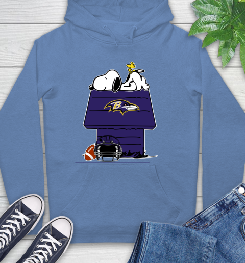 Baltimore Ravens NFL Football Snoopy Woodstock The Peanuts Movie Hoodie 11