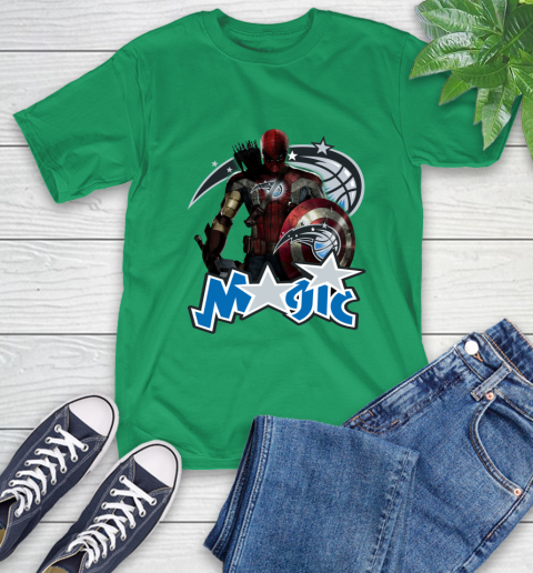 Philadelphia 76ers NBA Basketball Captain America Thor Spider Man Hawkeye Avengers T-Shirt 7