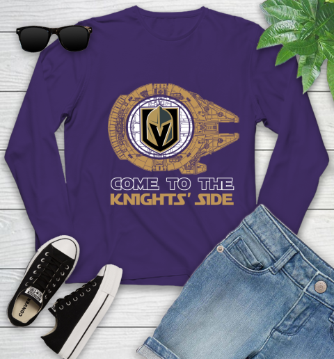 NHL Come To The Vegas Golden Knights Wars Hockey Sports Youth Long Sleeve 4