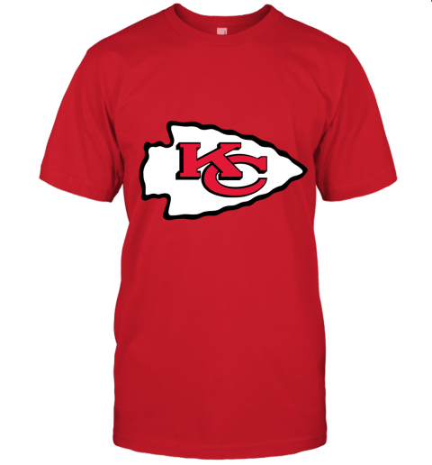 Kansas City Chiefs Line Gray Victory Arch Unisex Jersey Tee