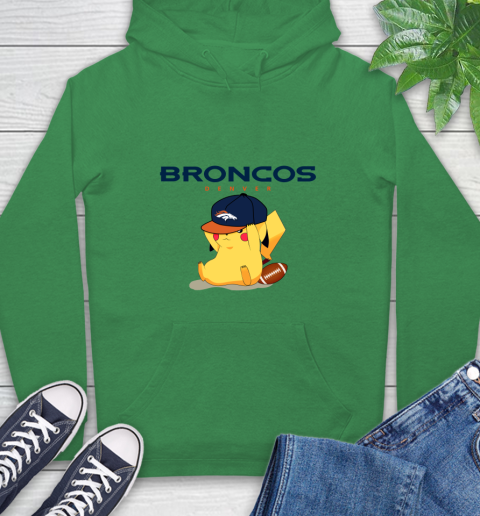 NFL Pikachu Football Sports Denver Broncos Hoodie 8