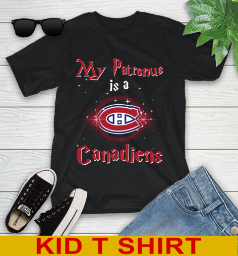 NHL Hockey Harry Potter My Patronus Is A Montreal Canadiens Youth T-Shirt