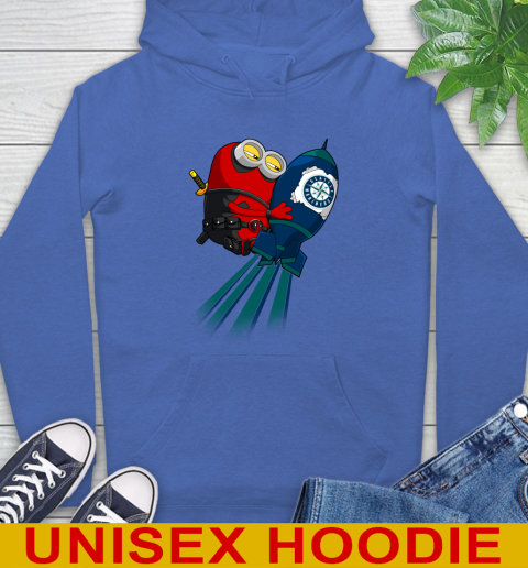 MLB Baseball Seattle Mariners Deadpool Minion Marvel Shirt Hoodie 9