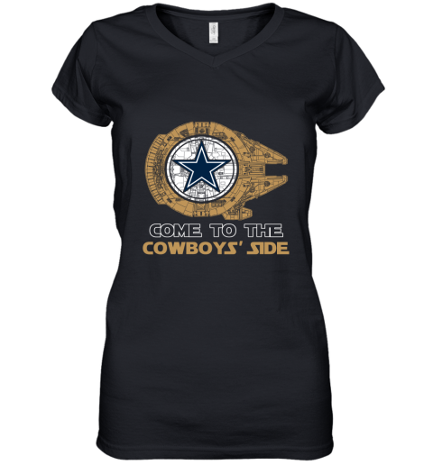 NFL Come To The Dallas Cowboys Wars Football Sports Women's V-Neck T-Shirt