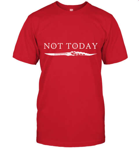 umm0 not today death valyrian dagger game of thrones shirts jersey t shirt 60 front red