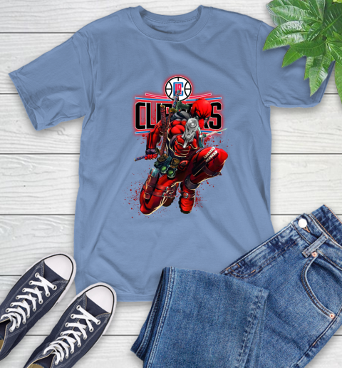 NBA Deadpool Marvel Comics Sports Basketball LA Clippers T-Shirt 11