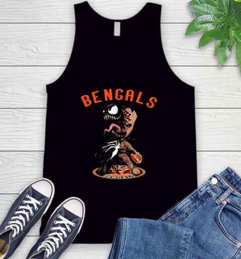 NFL Cincinnati Bengals Football Venom Groot Guardians Of The Galaxy Tank Top 2