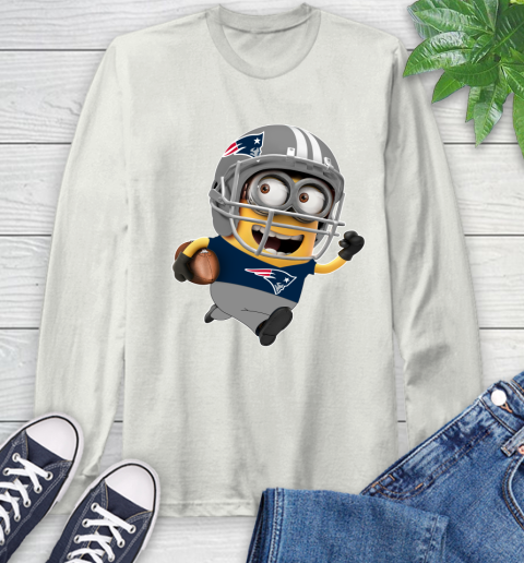 NFL New England Patriots Minions Disney Football Sports Long Sleeve T-Shirt 12