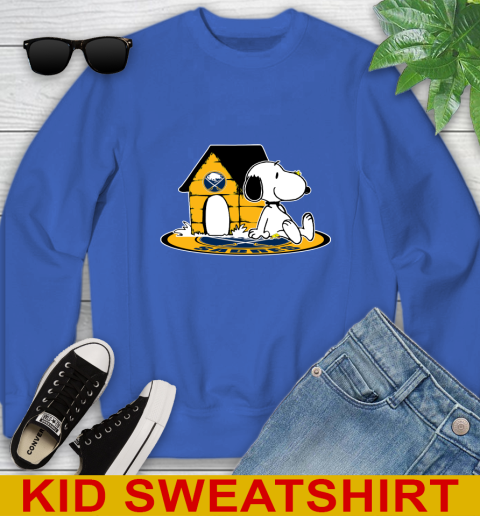 NHL Hockey Buffalo Sabres Snoopy The Peanuts Movie Shirt Youth Sweatshirt 7