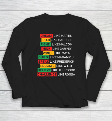 Black History Month African American Country Celebration Long Sleeve T-Shirt