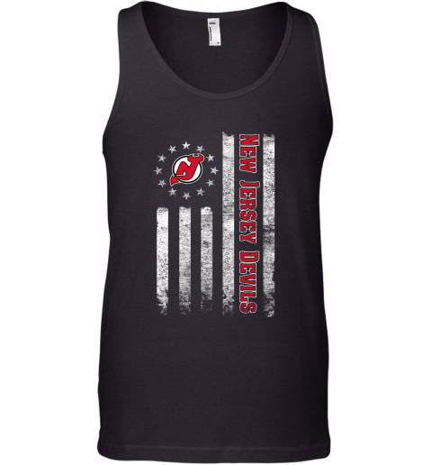 NHL American Flag Hockey Sports New Jersey Devils Tank Top