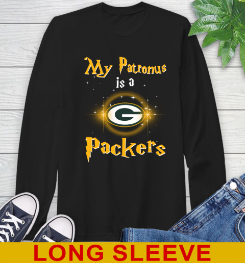 NFL Football Harry Potter My Patronus Is A Green Bay Packers Long Sleeve T-Shirt