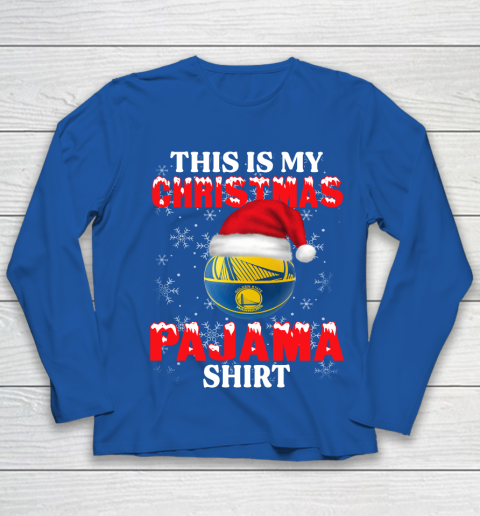 Golden State Warriors This Is My Christmas Pajama Shirt NBA Youth Long Sleeve 7