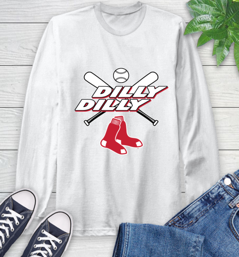 MLB Boston Red Sox Dilly Dilly Baseball Sports Long Sleeve T-Shirt