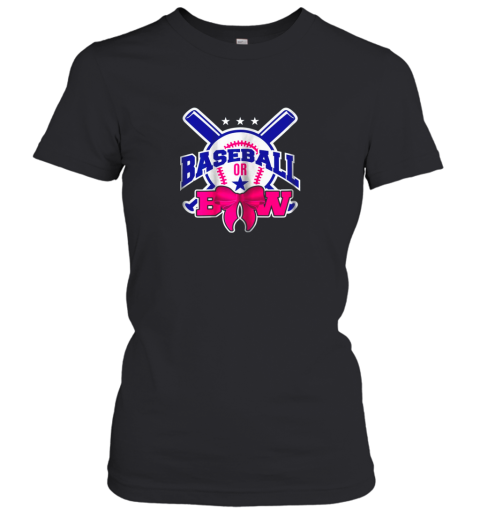 Baseball or Bow Baby Pregnant Shirt Pregnancy Tees Women's T-Shirt