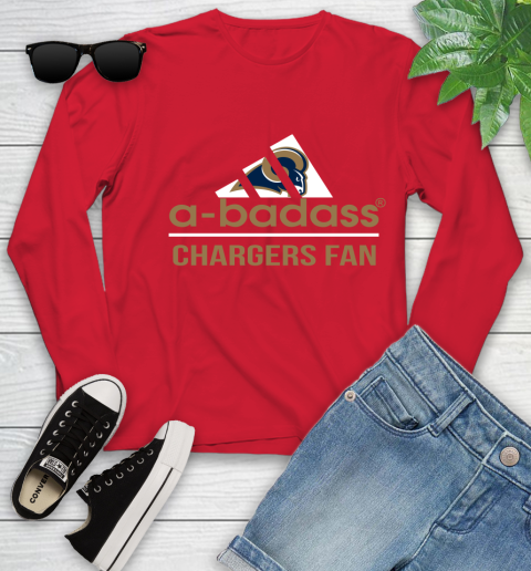 Los Angeles Rams NFL Football A Badass Adidas Adoring Fan Sports Youth Long Sleeve 11