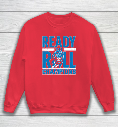 Detroit Ready To Roll Funny Lion Graphic Sweatshirt 6