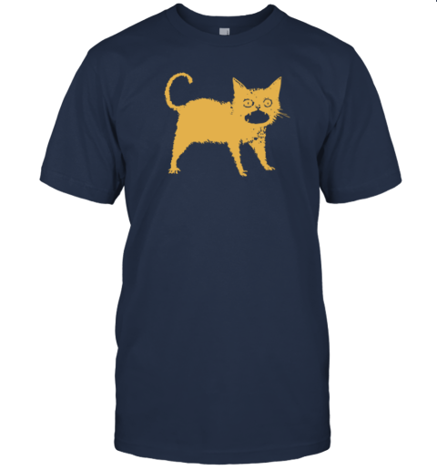 5bvi horrible japanese cat premium classic t shirt 2 front navy