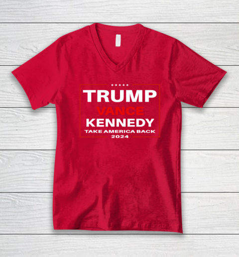 Trump Vance Kennedy Take America Back Again V-Neck T-Shirt 5