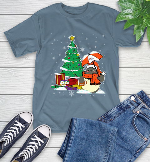 Denver Broncos NFL Football Cute Tonari No Totoro Christmas Sports T-Shirt 8