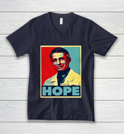 Dr Anthony Fauci Hope V-Neck T-Shirt 3