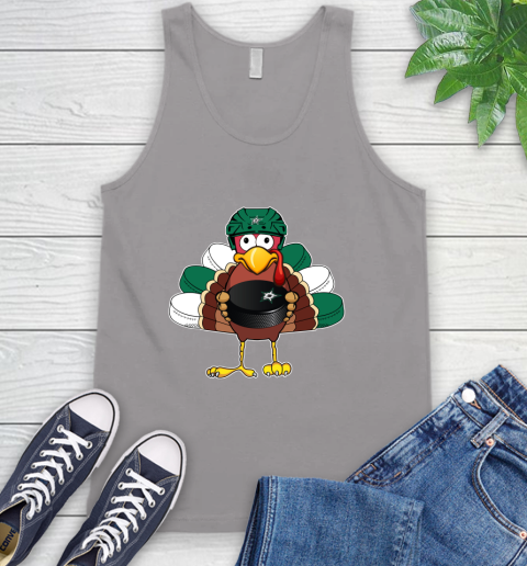 Dallas Stars Turkey Thanksgiving Day Tank Top 4