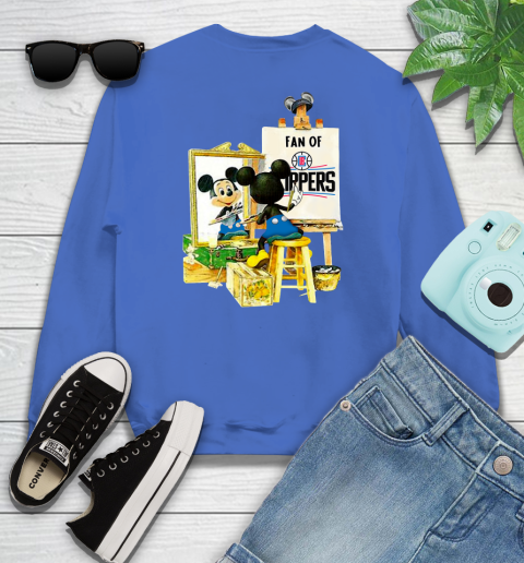 NBA Basketball LA Clippers Mickey Drawing Shirt 110