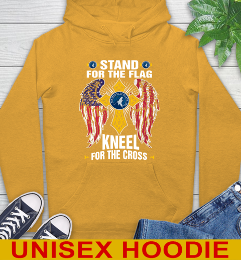 NBA Basketball Minnesota Timberwolves Stand For Flag Kneel For The Cross Shirt Hoodie 2