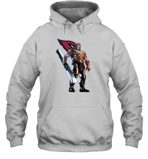 NFL Thanos Marvel Avengers Endgame Football Arizona Cardinals Hoodie jb6t nfl thanos marvel avengers endgame football arizona cardinals hoodie 23 front white