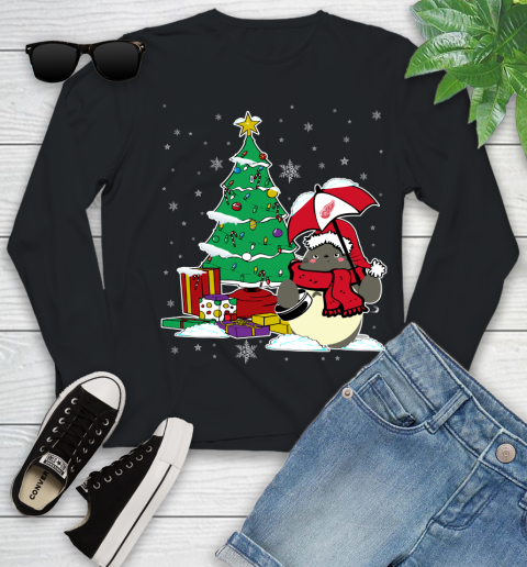 Detroit Red Wings NHL Hockey Cute Tonari No Totoro Christmas Sports Youth Long Sleeve