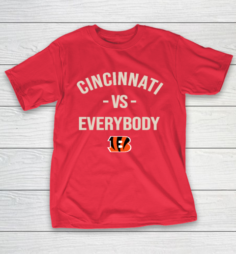 Cincinnati Bengals Vs Everybody T-Shirt 9
