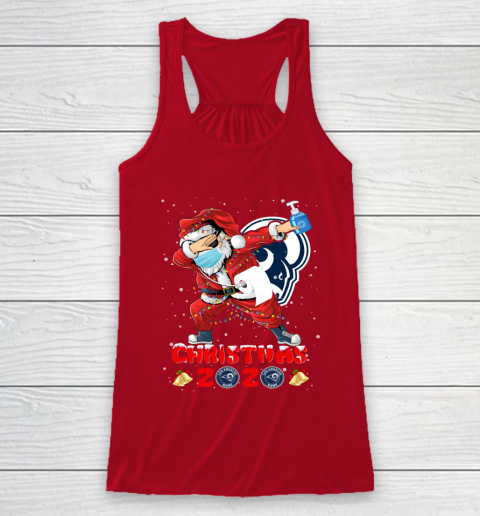 Los Angeles Rams Funny Santa Claus Dabbing Christmas 2020 NFL Racerback Tank 4