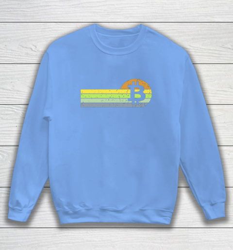 Bitcoin BTC Vintage Sunset Crypto Cryptocurrency Blockchain Sweatshirt 8