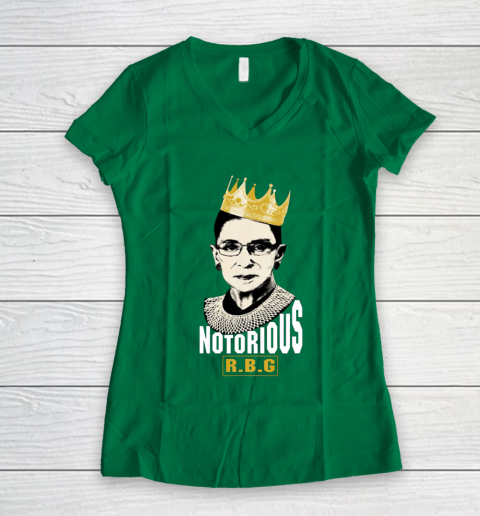 Notorious RBG Ruth Bader Ginsburg Political Women's V-Neck T-Shirt 3