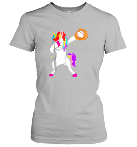 ko30 softball dabbing unicorn baseball girls teens ladies t shirt 20 front sport grey