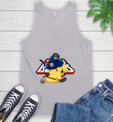 NHL Pikachu Hockey Sports New York Islanders Tank Top 4