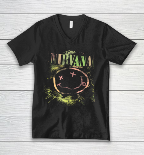 Vintage Nirvanas Smile Design Limited V-Neck T-Shirt