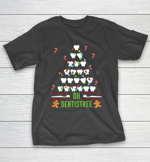 Oh Dentistree Teeth Christmas Tree Dentist Xmas T-Shirt
