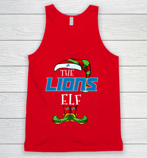 Detroit Lions Christmas ELF Funny NFL Tank Top 5