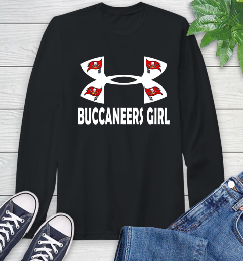 NFL Tampa Bay Buccaneers Girl Under Armour Football Sports Long Sleeve T-Shirt