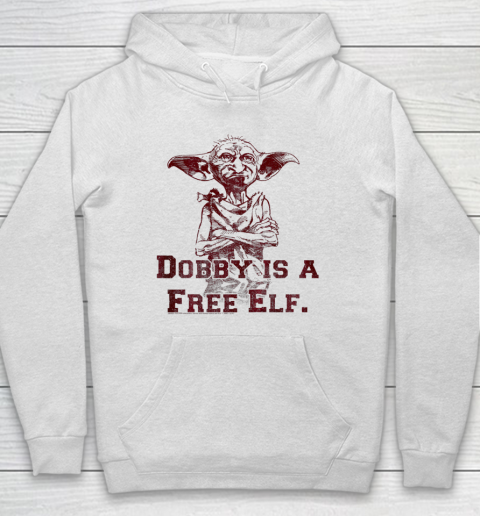 Kids Harry Potter Dobby Is A Free Elf Portrait Hoodie