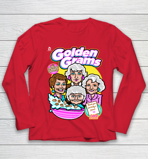 Golden Girls Tshirt Golden Grams Cereal Youth Long Sleeve 8