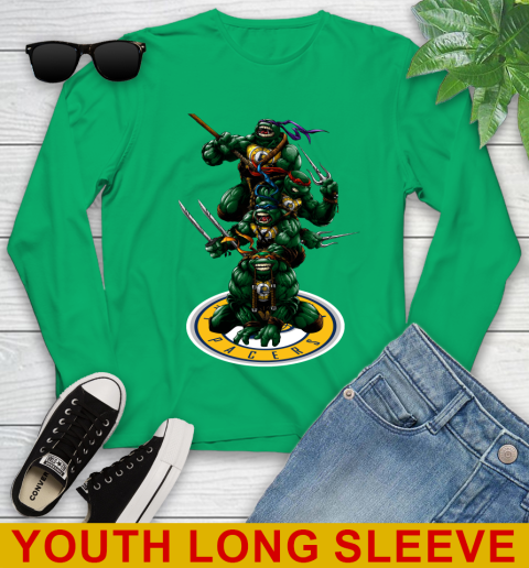 NBA Basketball Indiana Pacers Teenage Mutant Ninja Turtles Shirt Youth Long Sleeve 7