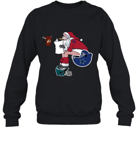 Santa Claus New York Giants Shit On Other Teams Christmas Sweatshirt