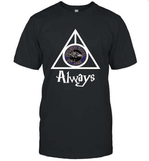 Always Love The Baltimore Ravens x Harry Potter Mashup Unisex Jersey Tee