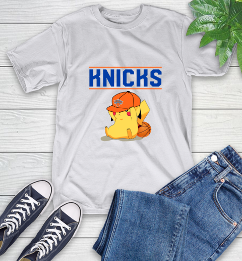 NBA Pikachu Basketball Sports New York Knicks T-Shirt 12