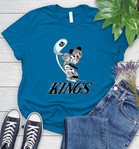 NHL Hockey Los Angeles Kings Cheerful Mickey Mouse Shirt Women's T-Shirt 8