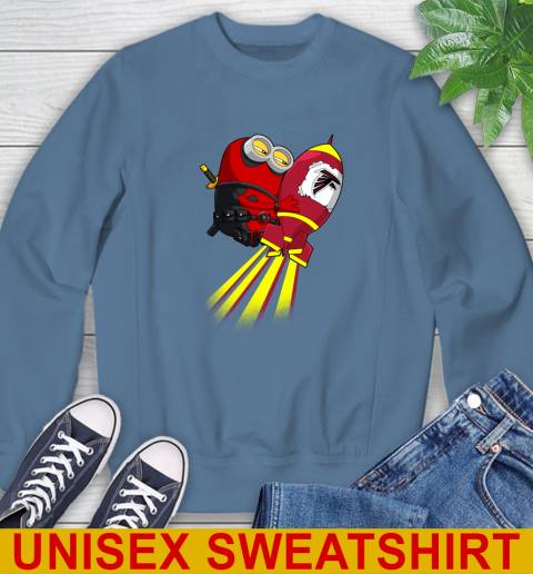 NFL Football Atlanta Falcons Deadpool Minion Marvel Shirt Sweatshirt 10