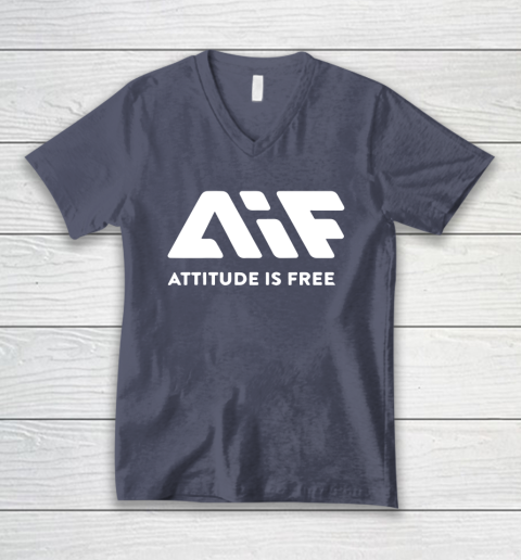Attitude Is Free V-Neck T-Shirt 7